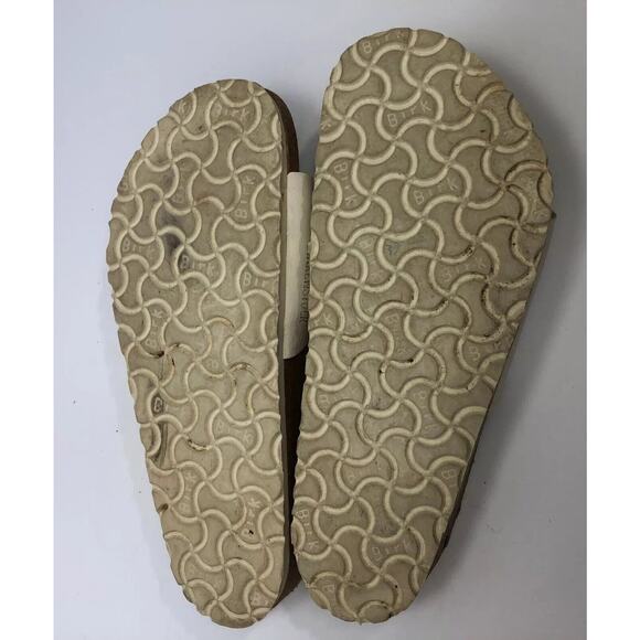 Birkenstock Ibiza Double Strap Slides Open Toe White Cork Sandals EU 40 Womens 9 - Picture 5 of 12